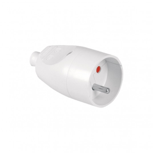 SHARKNES GNIAZDO POJEDYŃCZE 2P+Z BIAŁY SH-70100 -zdjęcie numer 1