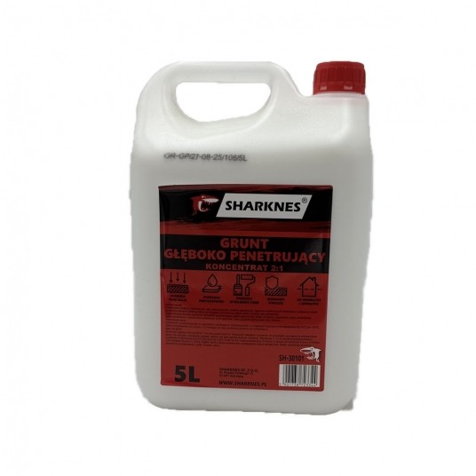 SHARKNES GRUNT GŁEBOKO PENETRUJĄCY 5L -zdjęcie numer 1