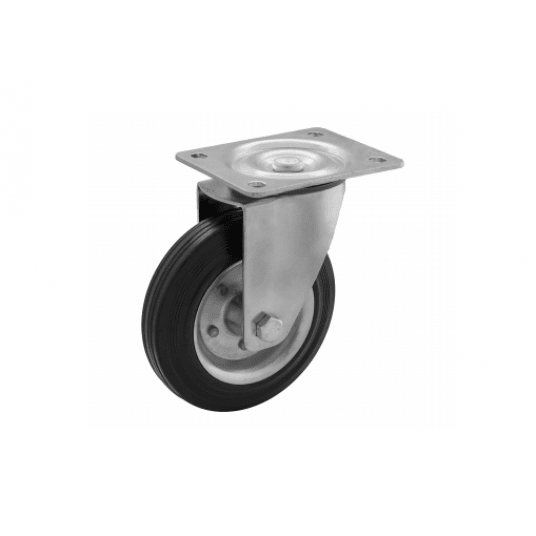 SHARKNES KOŁO METAL-GUMA 100mm SKRĘTNE SH-60102 -zdjęcie numer 1