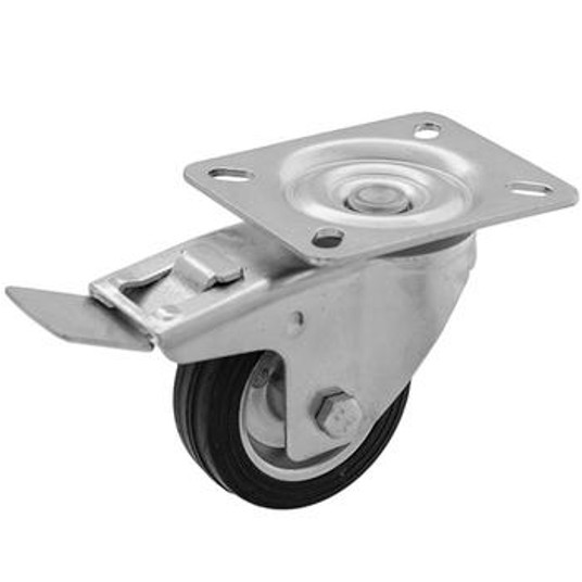 SHARKNES KOŁO METAL-GUMA 80mm SKR.HAM. SH-60101 -zdjęcie numer 1