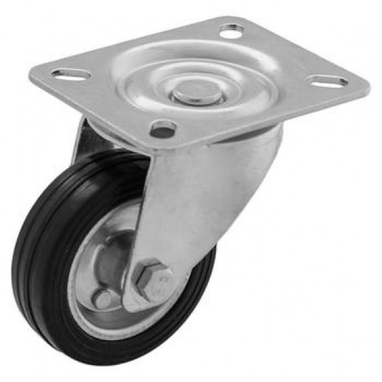 SHARKNES KOŁO METAL-GUMA 80mm SKRĘTNE SH-60100 -zdjęcie numer 1