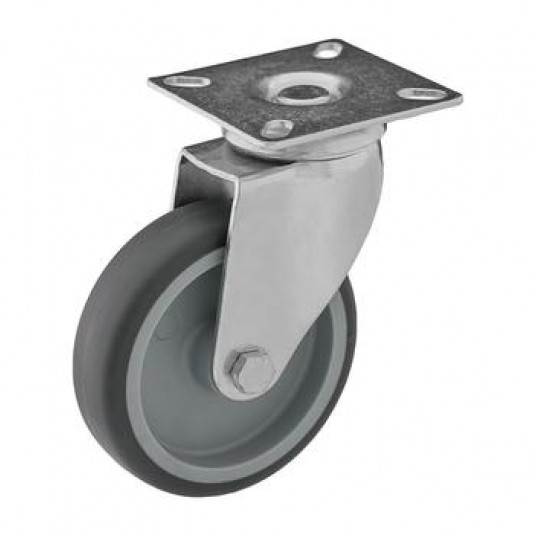 SHARKNES KOŁO TW.-GUMA 100mm SKRĘTNE SH-60204 -zdjęcie numer 1