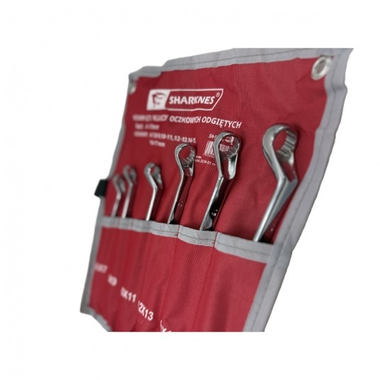 SHARKNES KOMPLET KLUCZY OCZ. ODGIĘTYCH 6szt 6-17 -zdjęcie numer 2