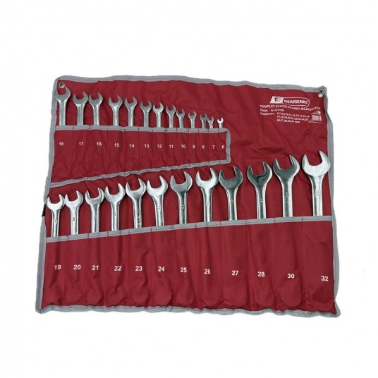 SHARKNES KOMPLET KLUCZY PŁ-OCZ 6-32 25szt SH-59040 -zdjęcie numer 1