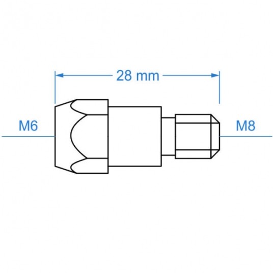 SHARKNES ŁĄCZNIK DO KORPUSU UCHWYTU MB 36 M6X28 -zdjęcie numer 2