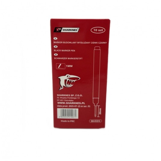 SHARKNES MARKER BUDOW. WYDŁ CIENKI CZARNY SH-51213 -zdjęcie numer 3