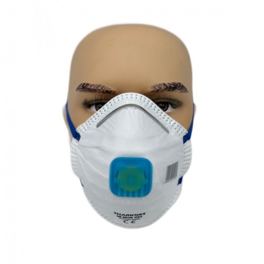 SHARKNES MASKA PRZECIWPYŁOWA Z ZAWORKIEM FFP2 CE -zdjęcie numer 1