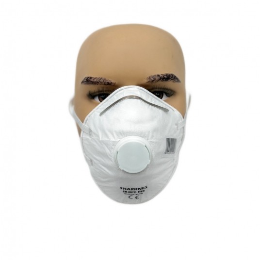 SHARKNES MASKA PRZECIWPYŁOWA Z ZAWORKIEM FFP2 CE -zdjęcie numer 2