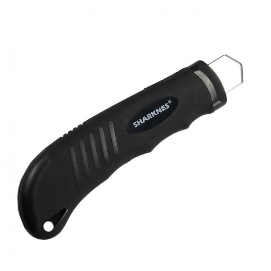 SHARKNES NÓŻ DO TAPET 18mm OSTRZA AUTOMAT SH-53001 -zdjęcie numer 4