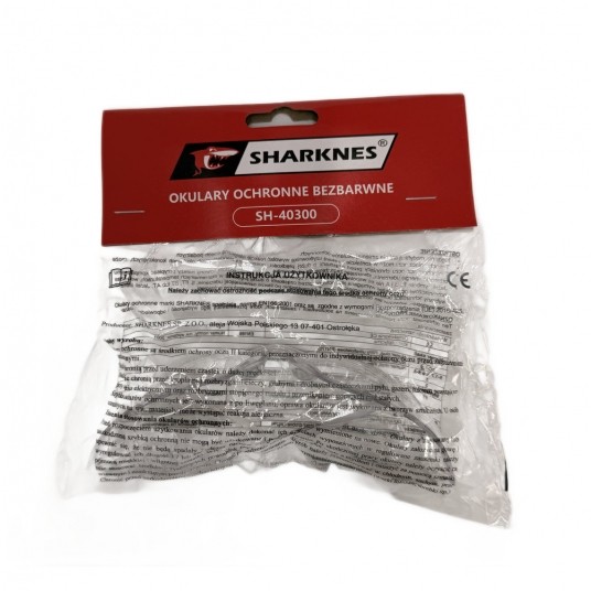 SHARKNES OKULARY OCHRONNE BEZBARWNE SH-40300 -zdjęcie numer 3