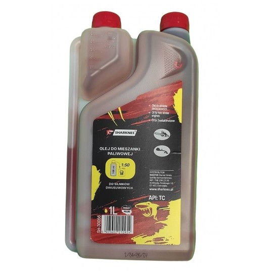 SHARKNES OLEJ SILNIKOWY CZERWONY + DOZOWNIK 1L -zdjęcie numer 1