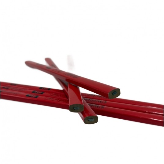 SHARKNES OŁÓWEK STOLARSKI CZERWONY SH-51201 -zdjęcie numer 2