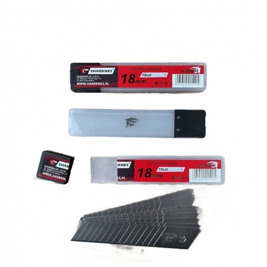 SHARKNES OSTRZA ZAPASOWE DO NOŻA 18mm SK5 0,5mm -zdjęcie numer 3