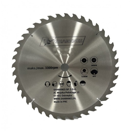 SHARKNES PIŁA TARCZOWA WIDIOWA 450x30x2.4 40z -zdjęcie numer 1