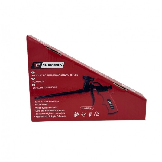 SHARKNES PISTOLET DO PIANKI MONTAŻOWEJ TEFLON -zdjęcie numer 2
