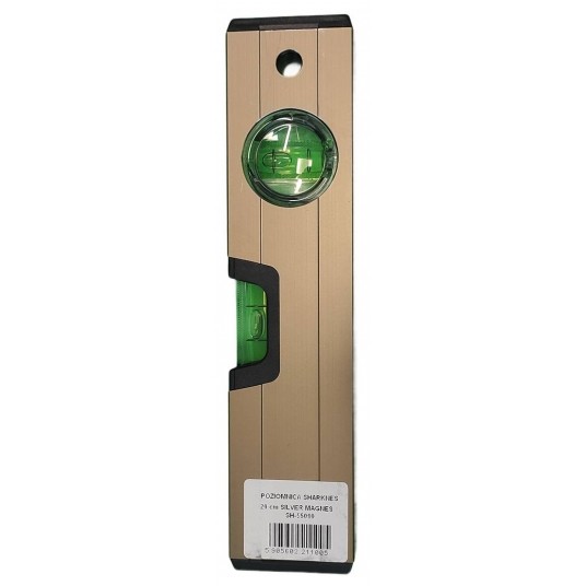 SHARKNES POZIOMNICA 20cm SILVER MAGNES SH-55010 -zdjęcie numer 2