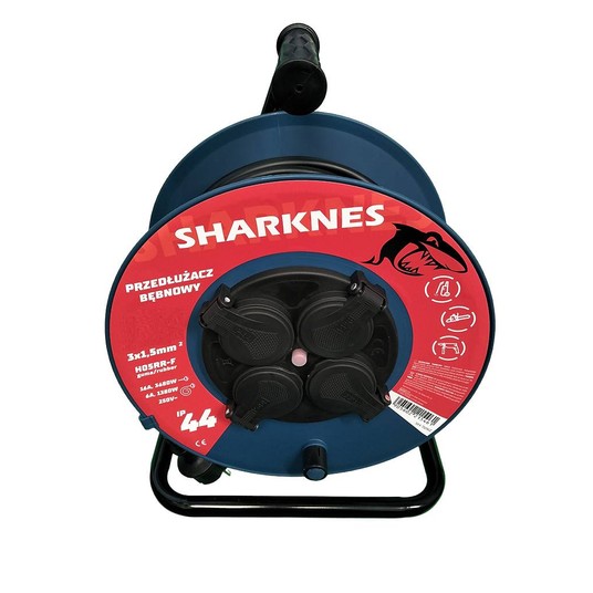 SHARKNES PRZEDŁUŻACZ BĘBNOW SpinX H05RR-F3X1,5 30M -zdjęcie numer 3