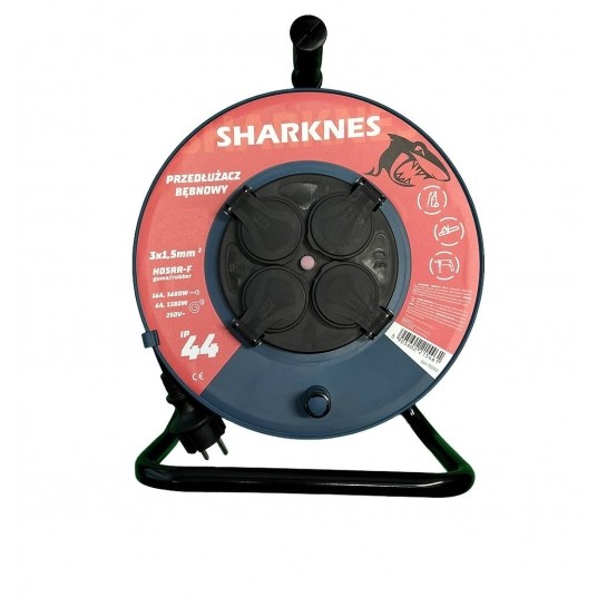 SHARKNES PRZEDŁUŻACZ BĘBNOW SpinX H05RR-F3X1,5 30M -zdjęcie numer 1