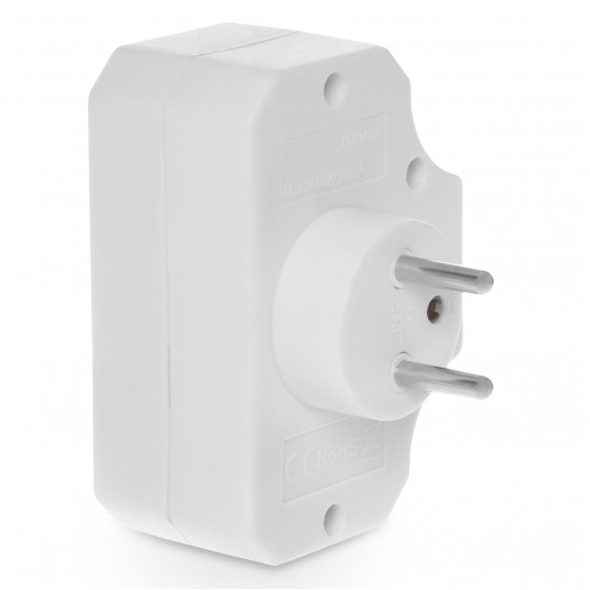 SHARKNES ROZGAŁĘŹNIK 1X2P+Z 2X2P BIAŁY SH-70118 -zdjęcie numer 2