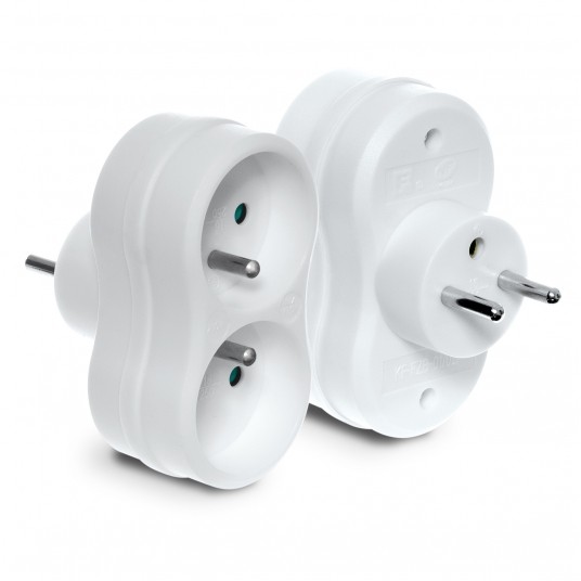 SHARKNES ROZGAŁĘŹNIK 2X2P+Z BIAŁY SH-70119 -zdjęcie numer 1