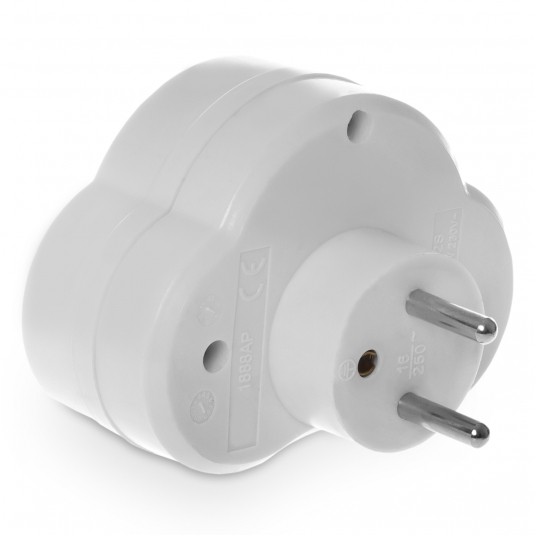 SHARKNES ROZGAŁĘŹNIK 2X2P+Z + WYŁ BIAŁY SH-70121 -zdjęcie numer 2