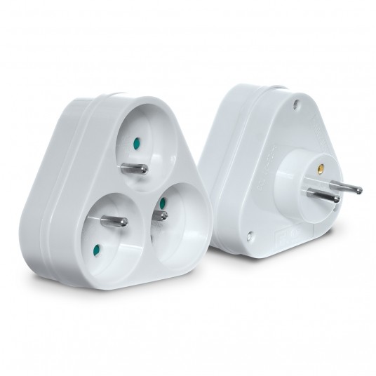 SHARKNES ROZGAŁĘŹNIK 3X2P+Z BIAŁY SH-70123 -zdjęcie numer 1