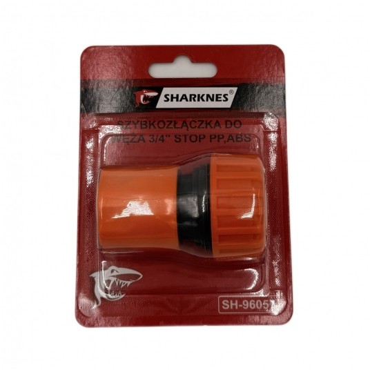 SHARKNES SZYBKOZŁĄCZKA DO WĄŻA 3/4" STOP PP,ABS -zdjęcie numer 2