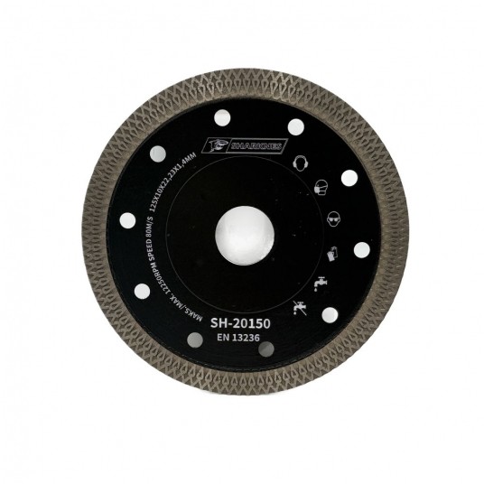 SHARKNES TARCZA DIAM GRES BLACK 125X22,23mm -zdjęcie numer 1