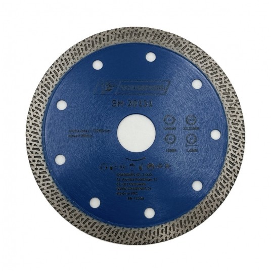 SHARKNES TARCZA DIAM GRES BLUE 125X22,23mm -zdjęcie numer 1