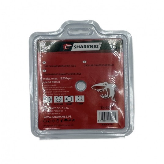 SHARKNES TARCZA DIAM GRES BLUE 125X22,23mm -zdjęcie numer 5