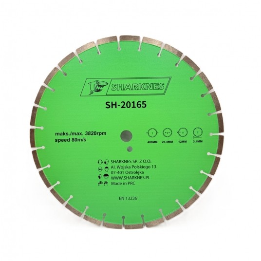 SHARKNES TARCZA DIAM SEGMENTOWA 400X12X25,4mm -zdjęcie numer 1