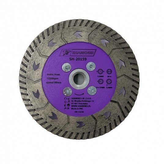 SHARKNES TARCZA DIAM STONE 125XM14 -zdjęcie numer 1