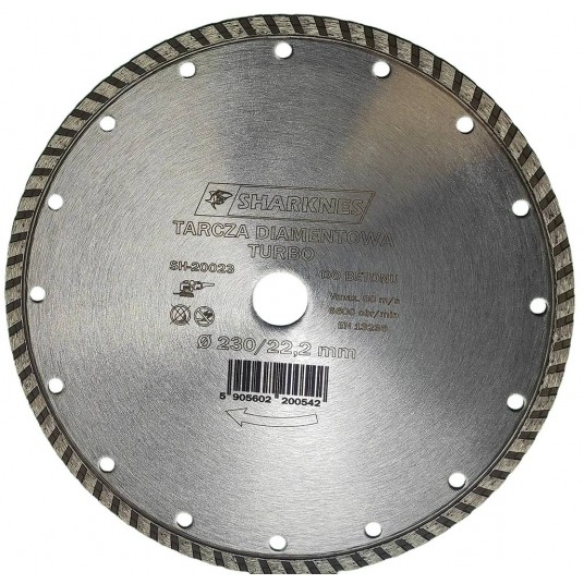 SHARKNES TARCZA DIAM. TURBO 230mm SH-20023 -zdjęcie numer 1