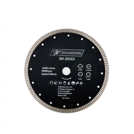 SHARKNES TARCZA DIAM TURBO 230X22,23mm -zdjęcie numer 1