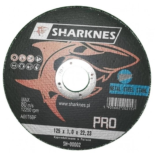 SHARKNES TARCZA DO METALU 41 125x1,0x22 95A PRO -zdjęcie numer 1