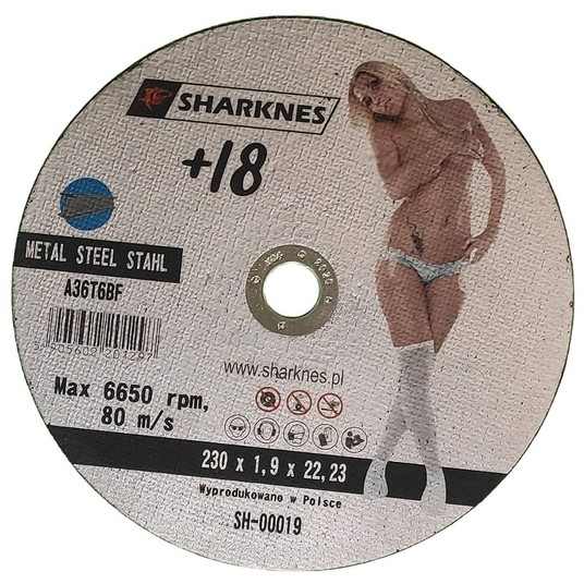 SHARKNES TARCZA DO METALU 41 230x1,9x22 95A 18+ -zdjęcie numer 1