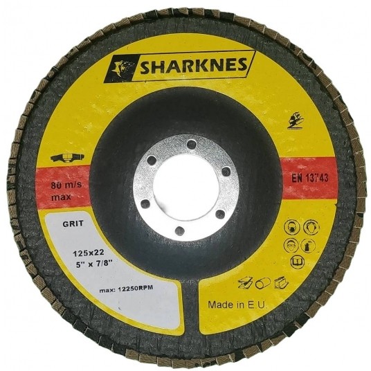 SHARKNES TARCZA LISTKOWA 125 120 CERAMIKA CZERWONA -zdjęcie numer 2