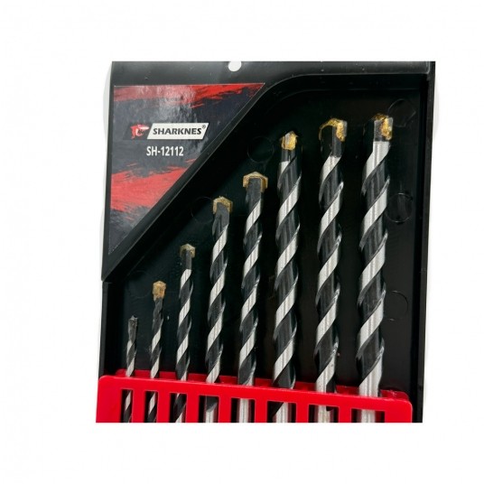 SHARKNES WIERTŁA DO BETONU HSS PREMIUM 8szt 3-10 -zdjęcie numer 2