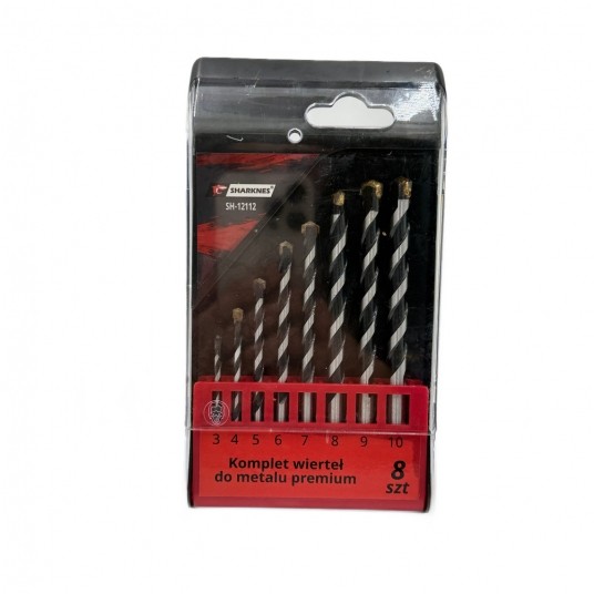 SHARKNES WIERTŁA DO BETONU HSS PREMIUM 8szt 3-10 -zdjęcie numer 3