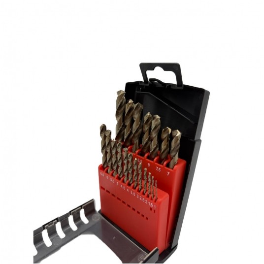 SHARKNES WIERTŁA DO METALU HSS KOBALT 19szt 1-10mm -zdjęcie numer 3