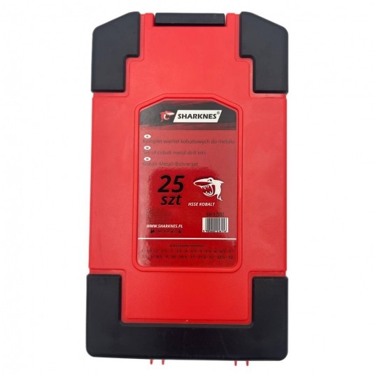 SHARKNES WIERTŁA DO METALU HSS KOBALT 25szt 1-13mm -zdjęcie numer 2