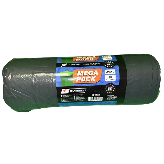 SHARKNES WORKI NA ŚMIECI 240L 10szt LDPE SH-90052 -zdjęcie numer 1
