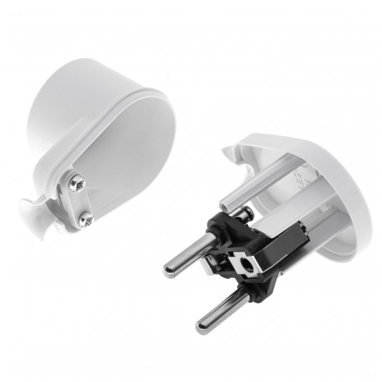 SHARKNES WTYCZKA KĄTOWA 2P+Z BIAŁY SH-70108 -zdjęcie numer 2