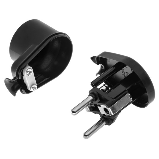 SHARKNES WTYCZKA KĄTOWA 2P+Z CZARNY SH-70109 -zdjęcie numer 2