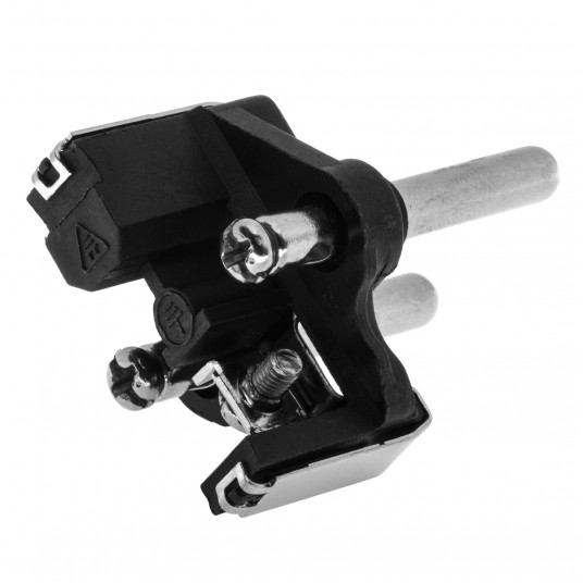 SHARKNES WTYCZKA KĄTOWA 2P+Z CZARNY SH-70109 -zdjęcie numer 3