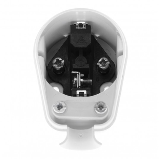 SHARKNES WTYCZKA KĄTOWA 2P+Z SCHUKO BIAŁY SH-70110 -zdjęcie numer 4