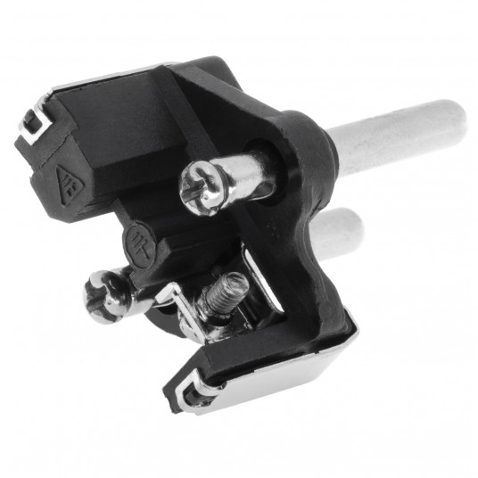 SHARKNES WTYCZKA KĄTOWA 2P+Z SCHUKO BIAŁY SH-70110 -zdjęcie numer 3