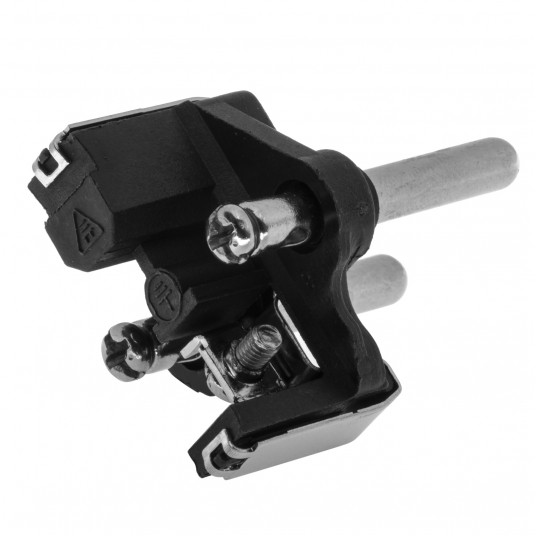 SHARKNES WTYCZKA KĄTOWA 2P+Z SCHUKO CZARN SH-70111 -zdjęcie numer 2