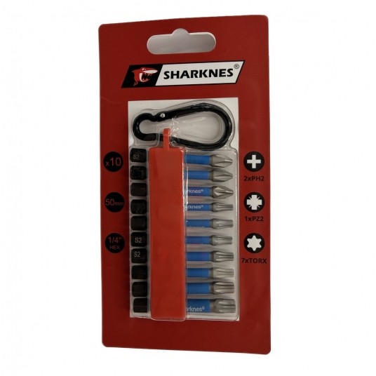 SHARKNES ZESTAW BITÓW UDAR KARIŃCZYK 1/4 50mm 10cz -zdjęcie numer 2