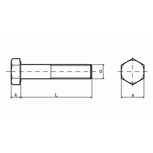ŚRUBA UTWARDZANA 16X035 OCYNK kl.8.8 -zdjęcie numer 2